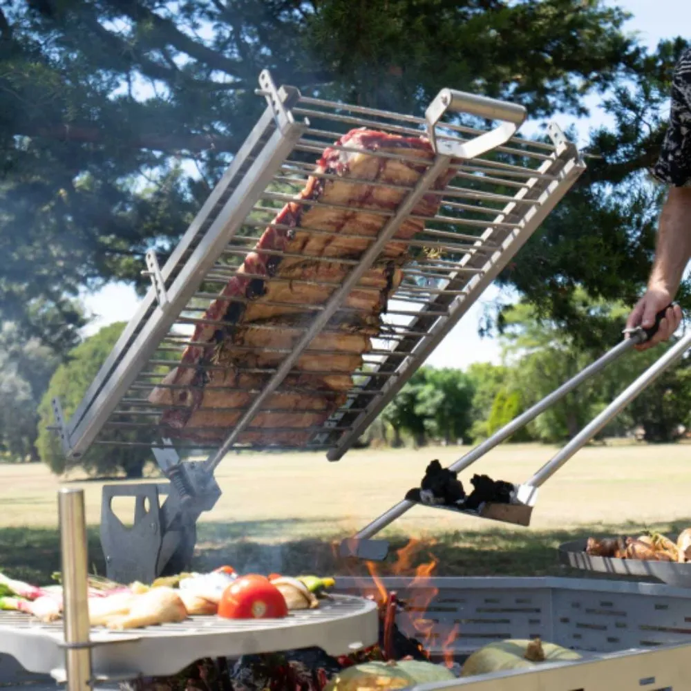 Fuego Criollo Stainless Steel Open Fire Grill w/ Cross
