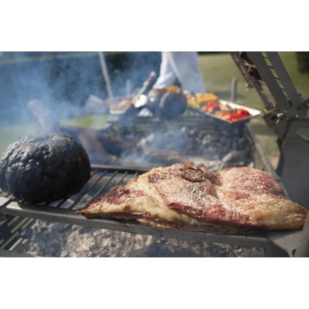 Fuego Criollo Stainless Steel Open Fire Grill w/ Cross