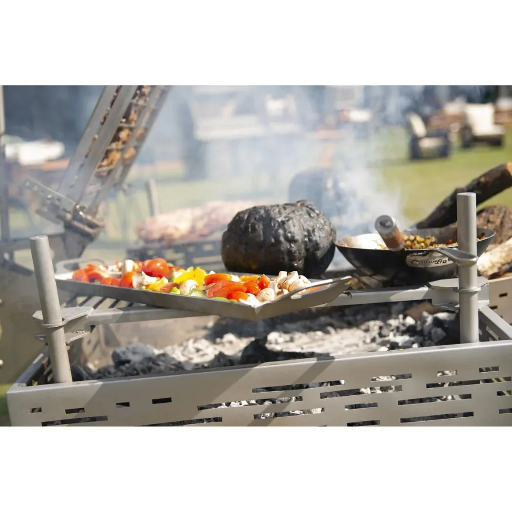 Fuego Criollo Stainless Steel Open Fire Grill w/ Cross