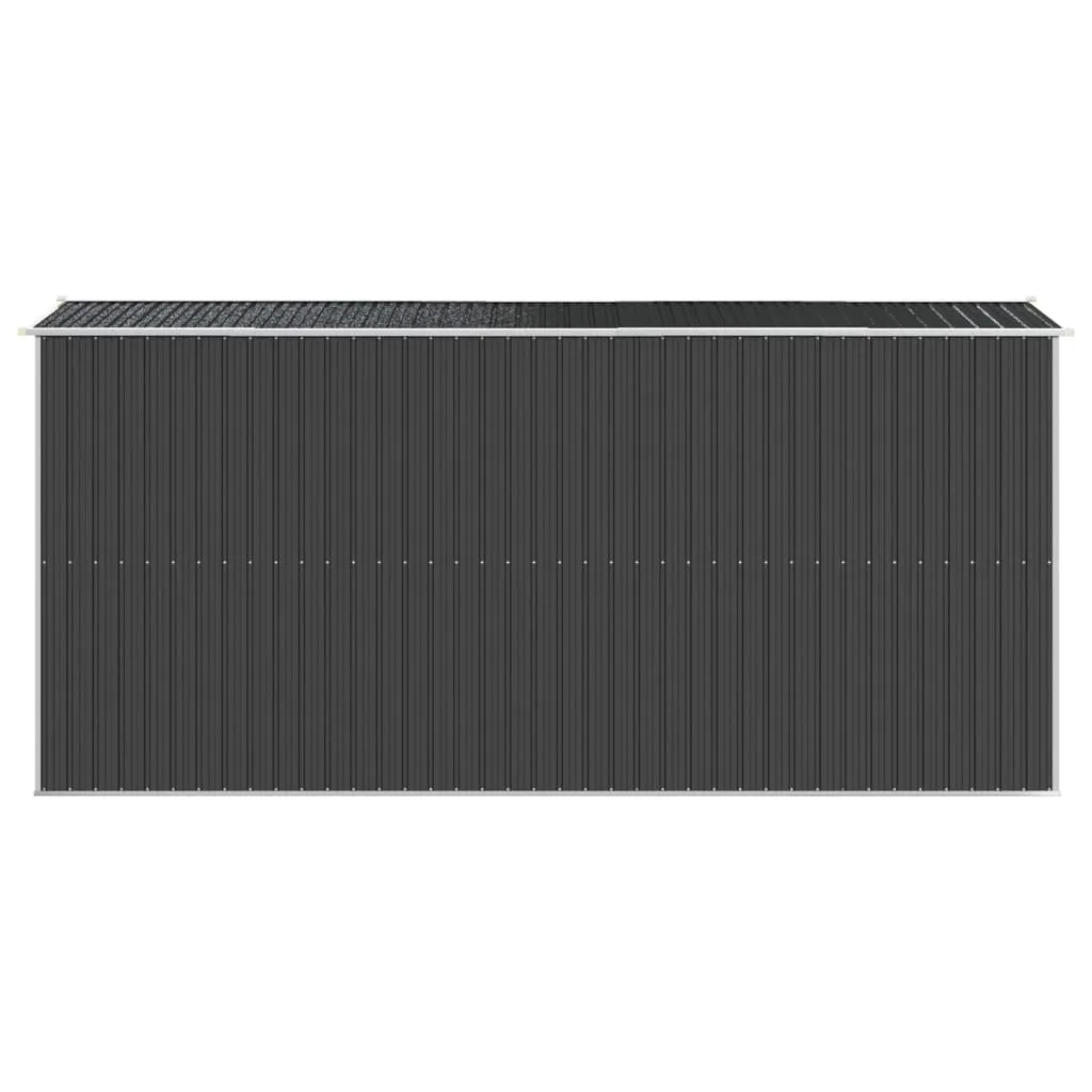 Garden Shed Anthracite 192x440x223 cm Galvanised Steel