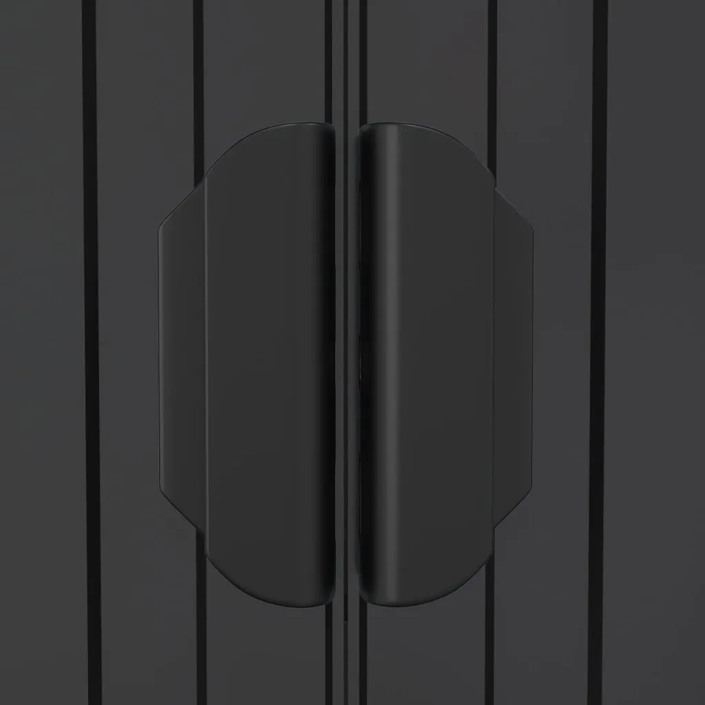 Garden Shed Anthracite 192x440x223 cm Galvanised Steel