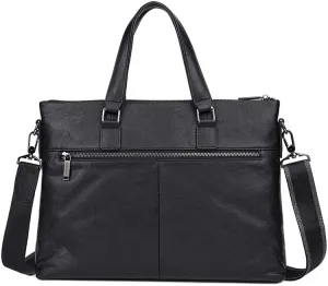 Genuine Leather Men's Briefcase high-capacity Handbag Fashion Trend Shoulder Bag Business Casual Office Bag For 14 Inch Laptop