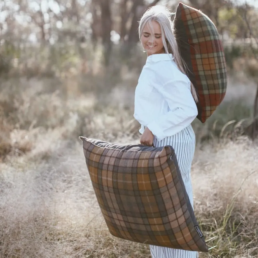 GGCo. Tartan Paddock Pillow™️ (Cover Only) | Grey
