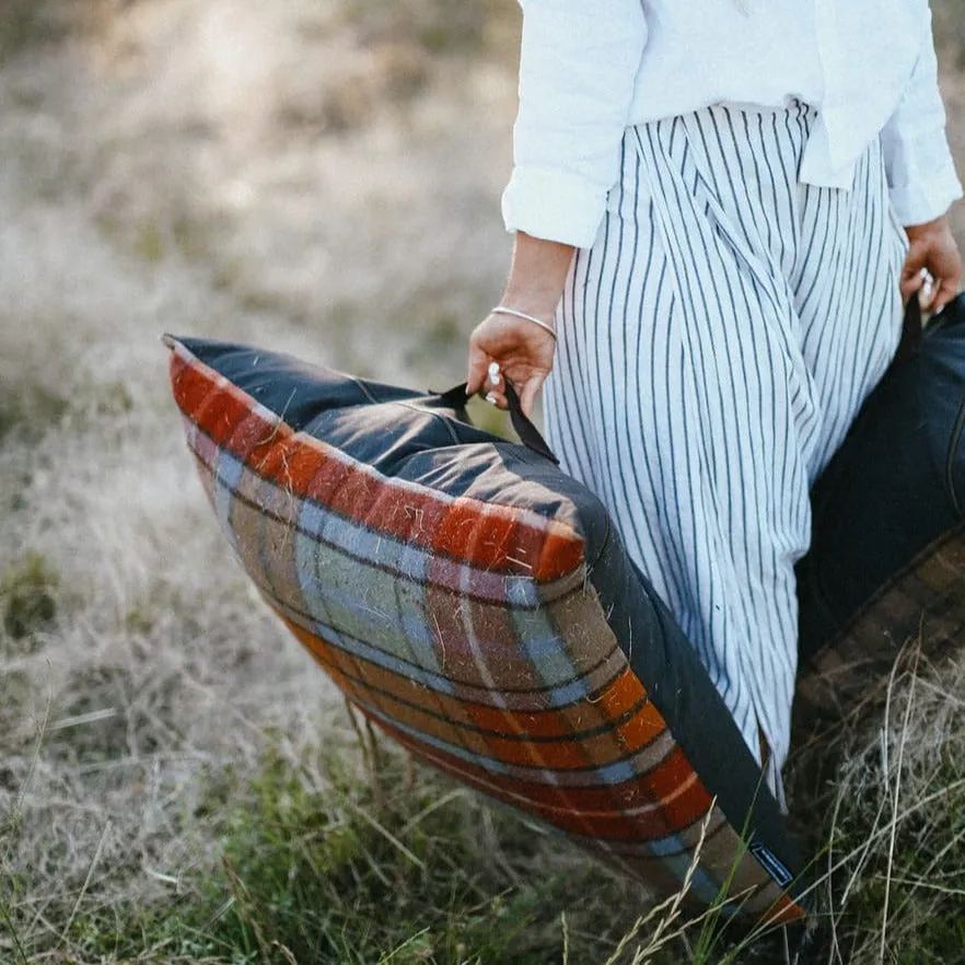 GGCo. Tartan Paddock Pillow™️ (Cover Only) | Grey
