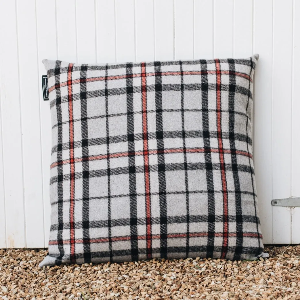 GGCo. Tartan Paddock Pillow™️ (Cover Only) | Grey