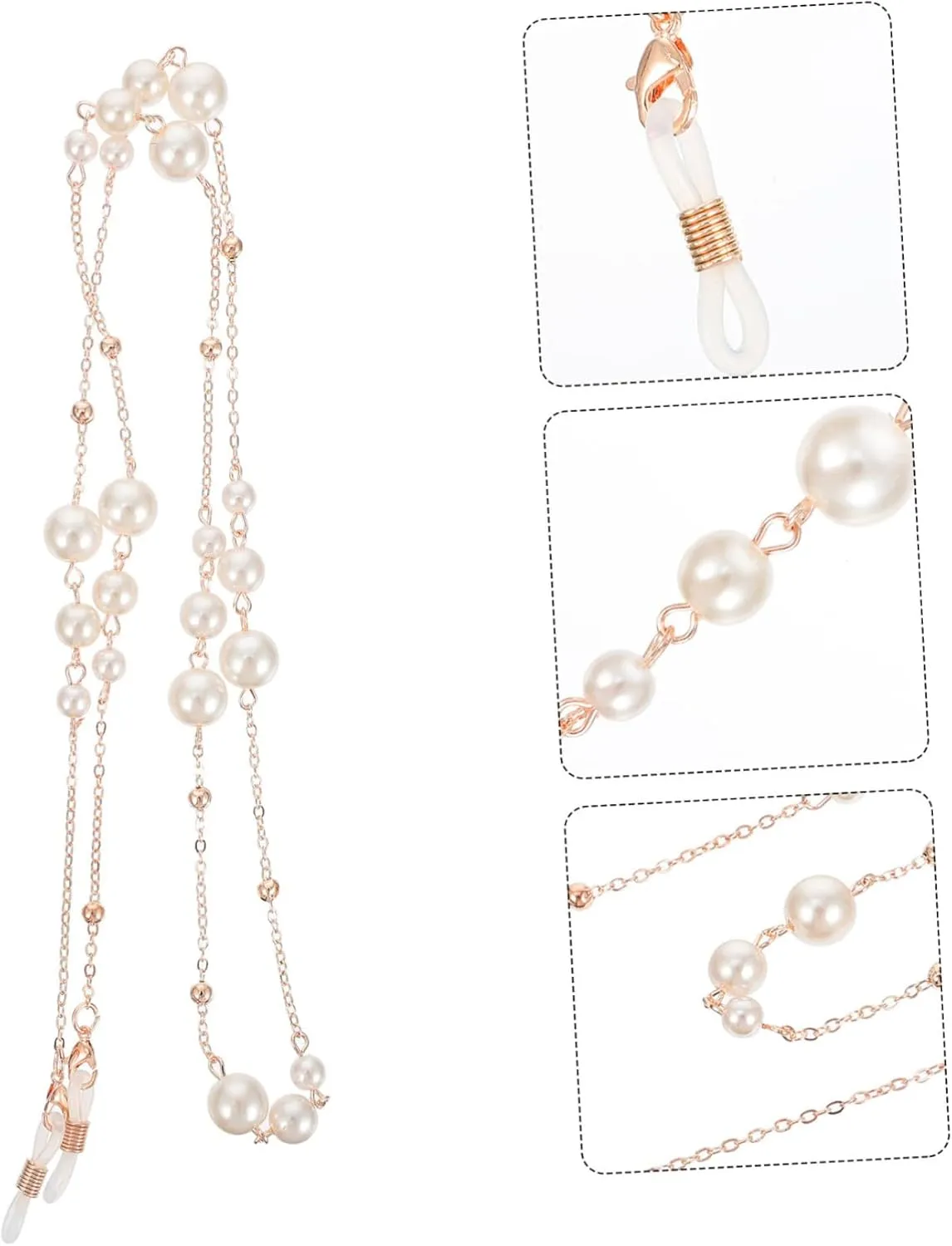 Glasses Chain Sunglasses Lanyard Pearl Eyeglass Strap Sun Glasses Women Eyeglasses Glasses Accessory