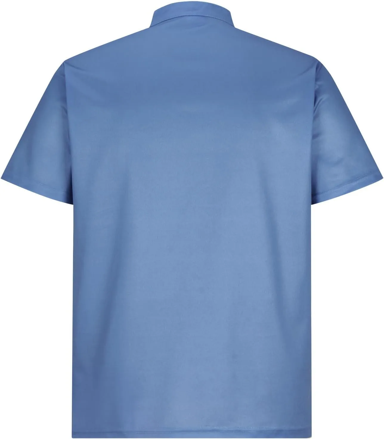 Gradient Color Business Henley Shirts for Men Slim Fit Short Sleeve Stretch Tee Tops Button Down Summer Blouse
