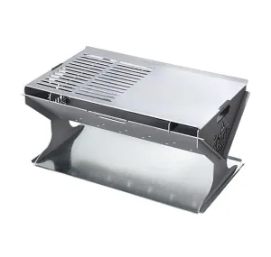 Grillz Portable Camping Fire Pit and BBQ