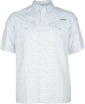 HABIT Mens Fourche Mountain Short Sleeve River Guide Fishing Shirt - UPF 40  UV Protection