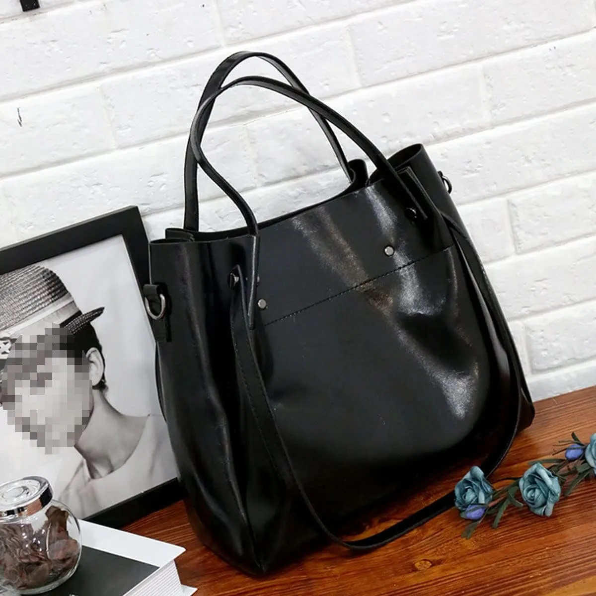 Handbag for Women Wallet Tote Bag Shoulder Bags Top Handle Satchel 4pcs Purse Set