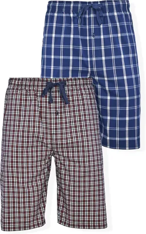 Hanes Mens 2-Pack Woven Stretch Pajama Sleep Short