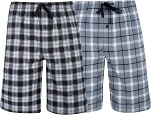 Hanes Mens 2-Pack Woven Stretch Pajama Sleep Short
