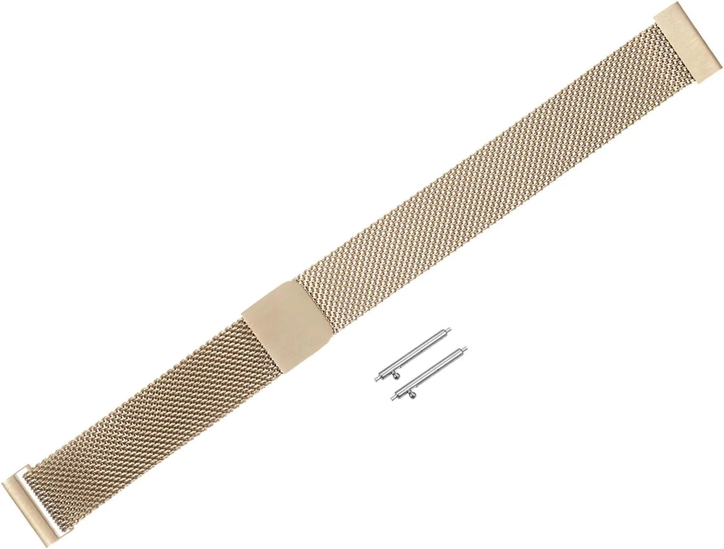 HARFINGTON Stainless Steel Mesh Watch Band Quick Release Adjustable Strap Magnetic Buckle for Men Women