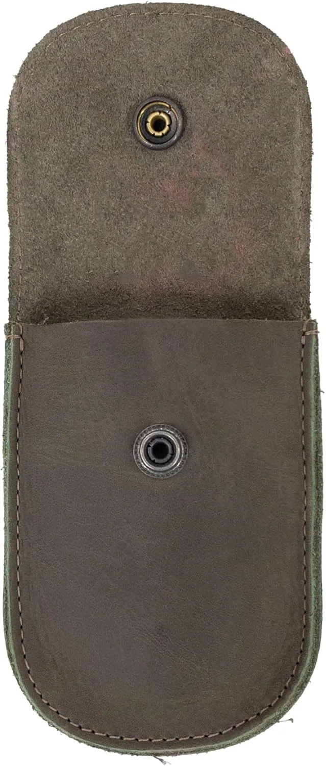 Hide & Drink, Holster Pouch, Durable EDC Waist Bag for Coins, Pocket Wallet, Headphones, Personal Items, Conveniently Attaches to Belt, Full Grain Leather, Handmade
