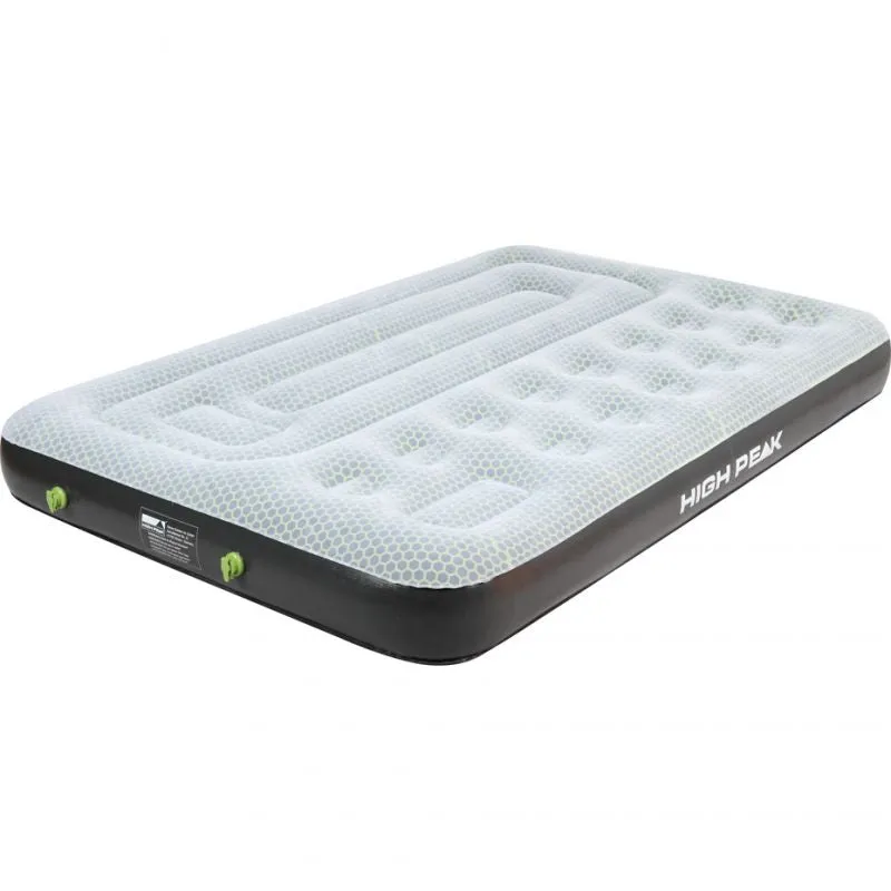 High Peak Multi Comfort Plus Velor Mattress 198X137X22cm - Black
