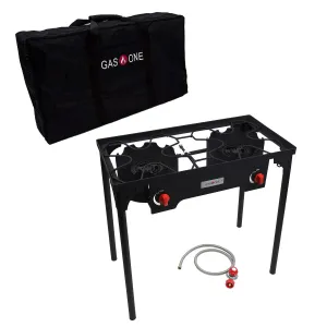 HIGH PRESSURE 2 BURNER W/CARRY BAG