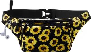 HUA ANGEL Fanny Pack for Women & Men - Crossbody Waist Bag Lightweight Belt Bum Bag for Sports, Travel, Hiking, Everyday Use
