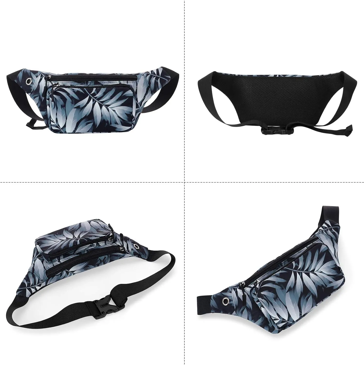 HUA ANGEL Fanny Pack for Women & Men - Crossbody Waist Bag Lightweight Belt Bum Bag for Sports, Travel, Hiking, Everyday Use