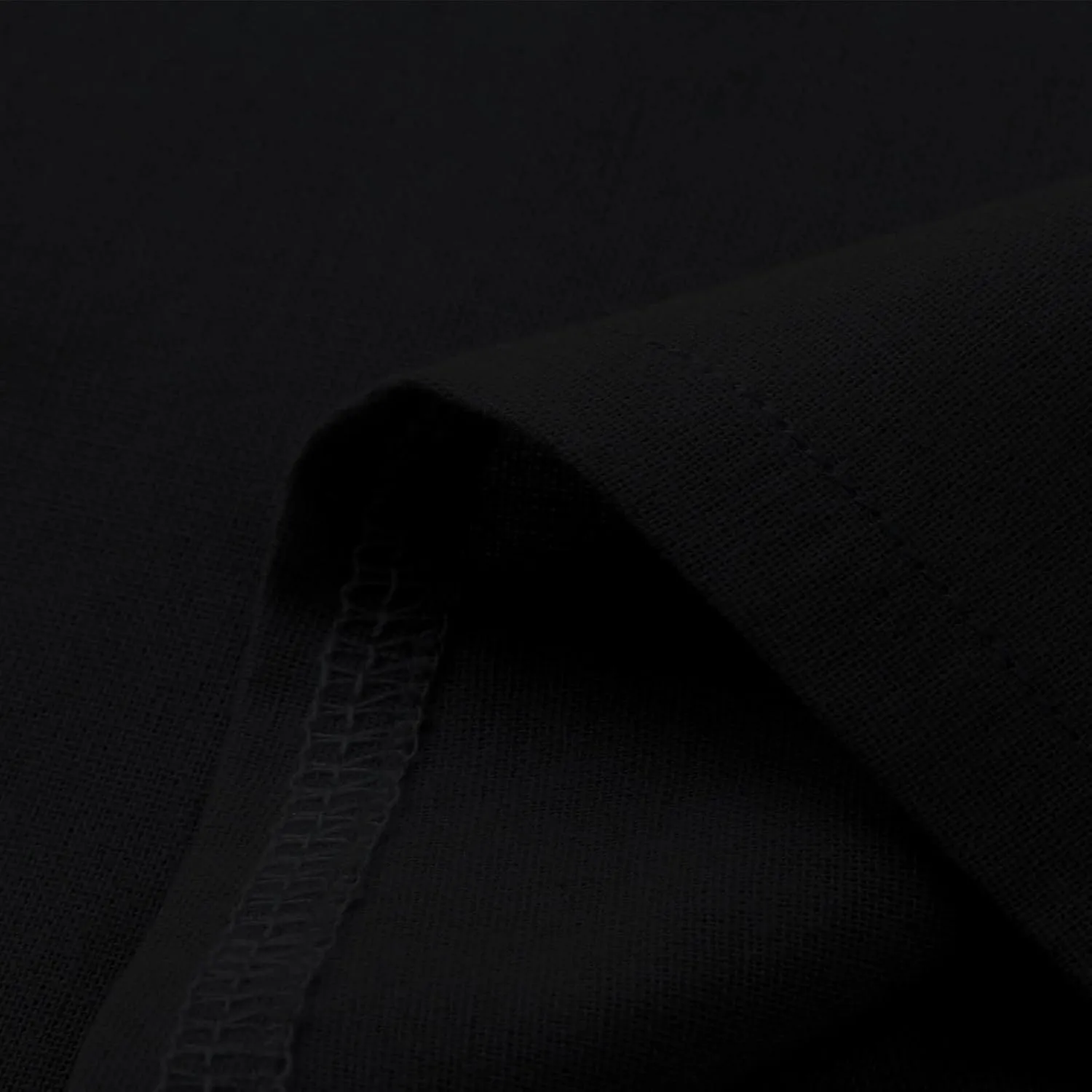 HUANLE Mens Casual Solid Double Pocket Short Sleeve Shirts Linen Button Turn-Down Tees Spread Lapel Collar Plain Shirts