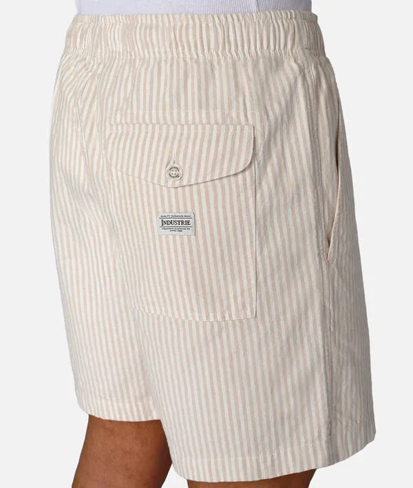 Industrie - The New Southwest Short - Striped - Wheat & White