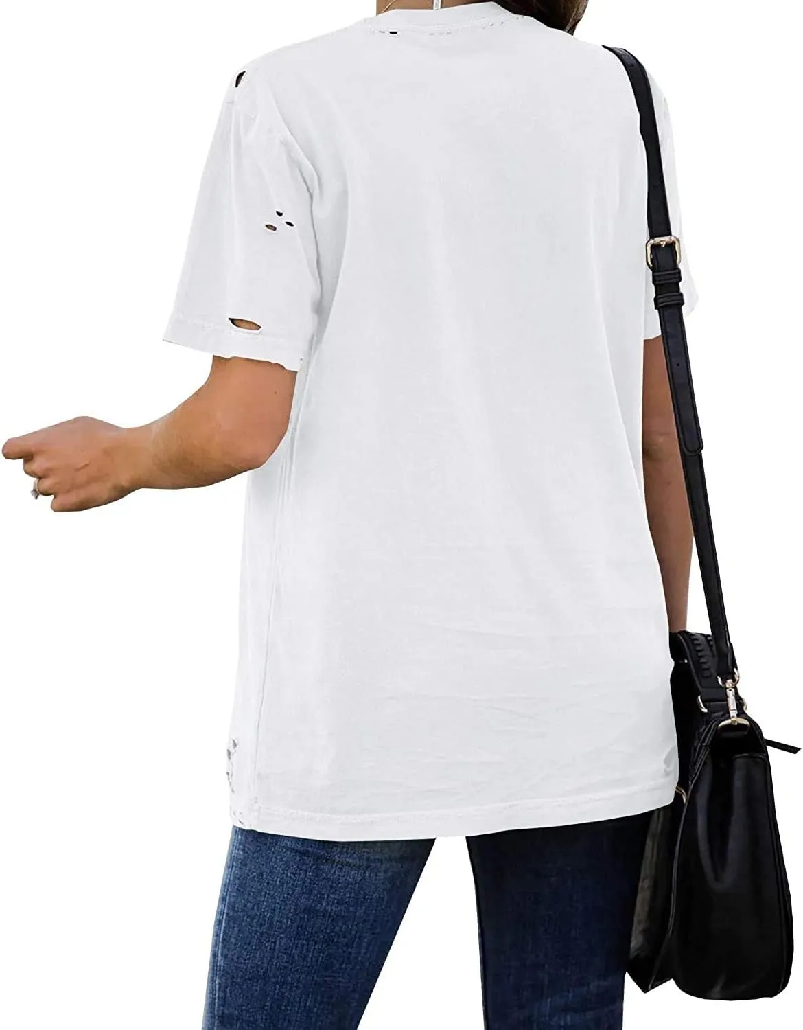 INFITTY Womens Basic Graphic Tees Casual Summer Short Sleeve Shirt Blouse Lightning Leopard Print Tops Tunic