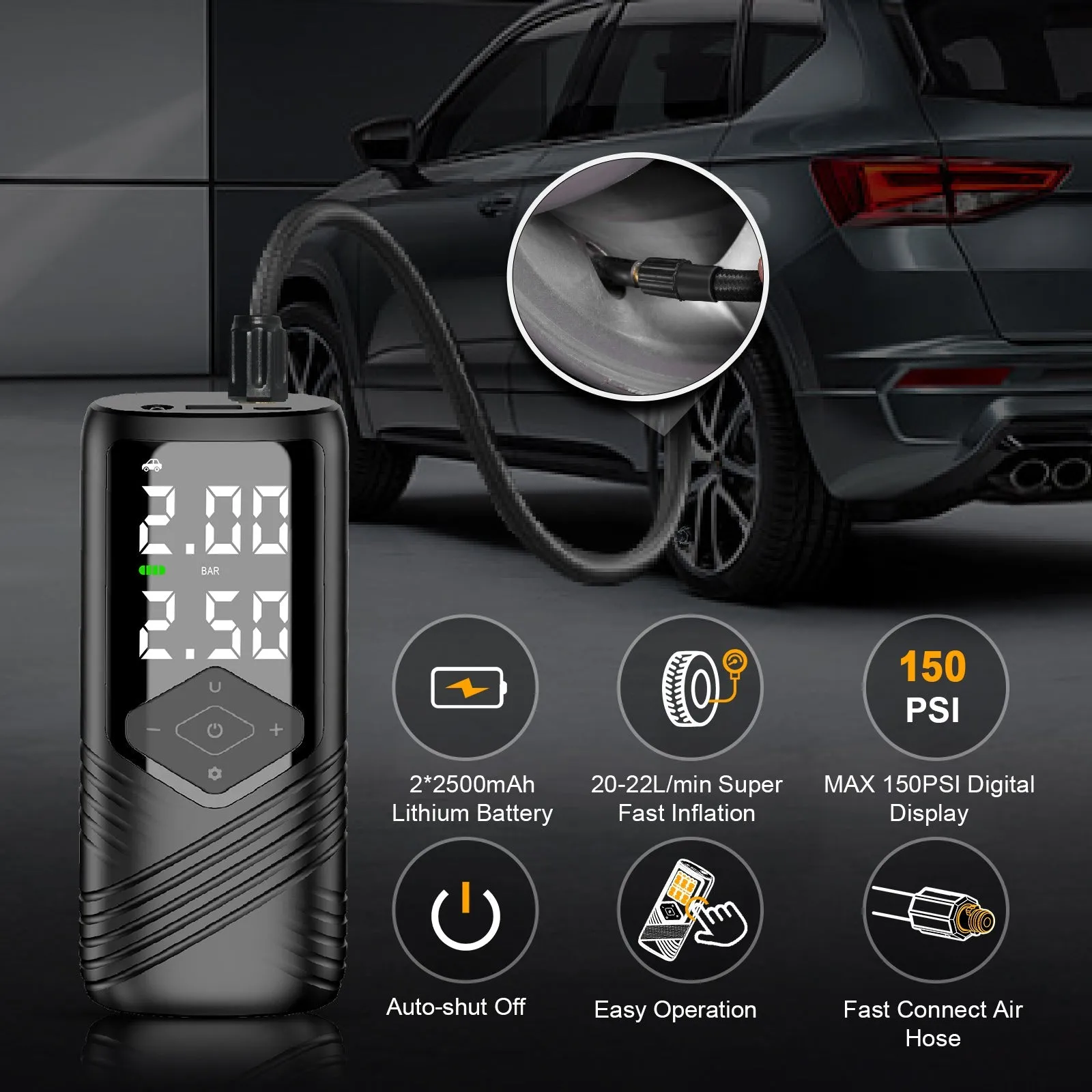 Intelligent Tire Pump for Tesla
