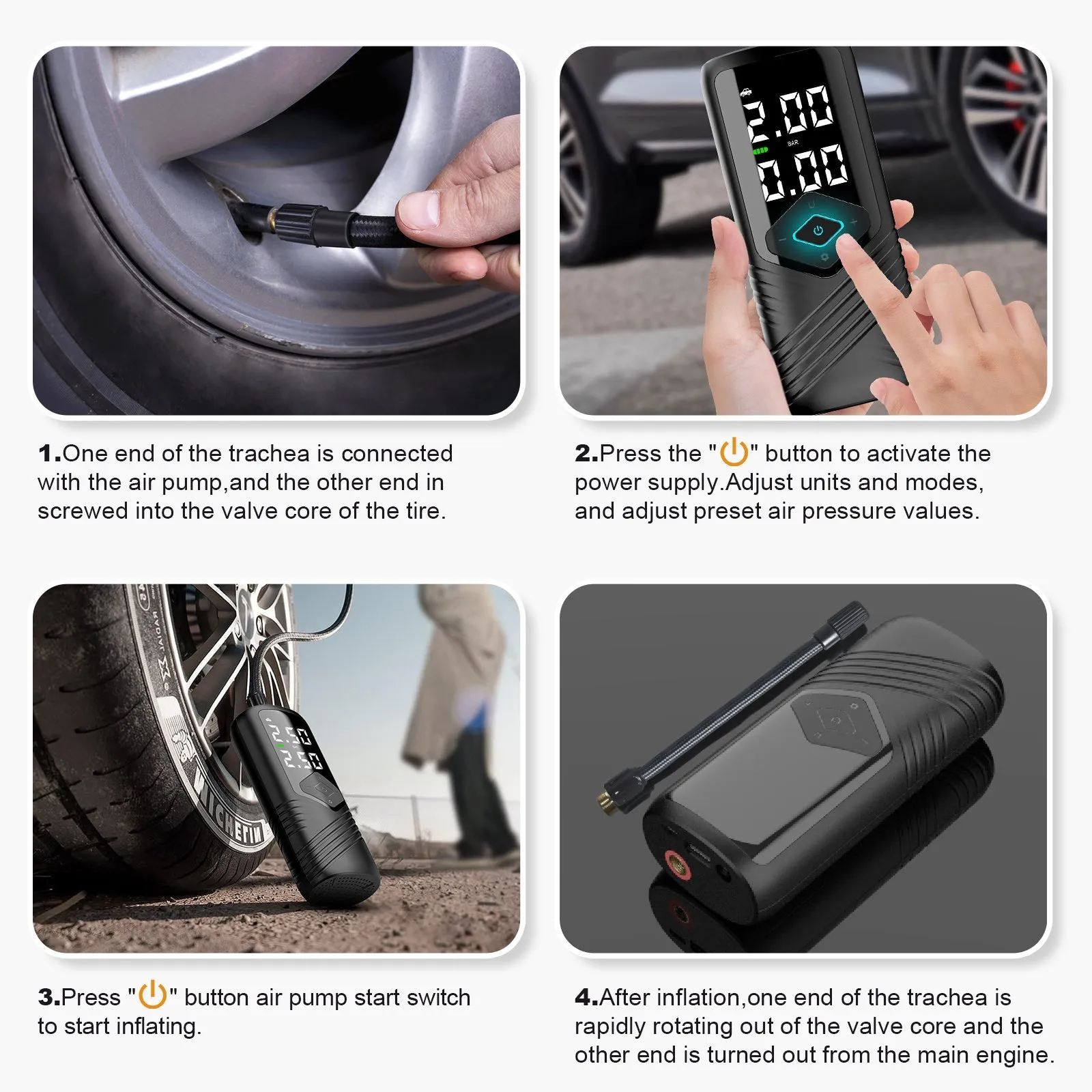 Intelligent Tire Pump for Tesla