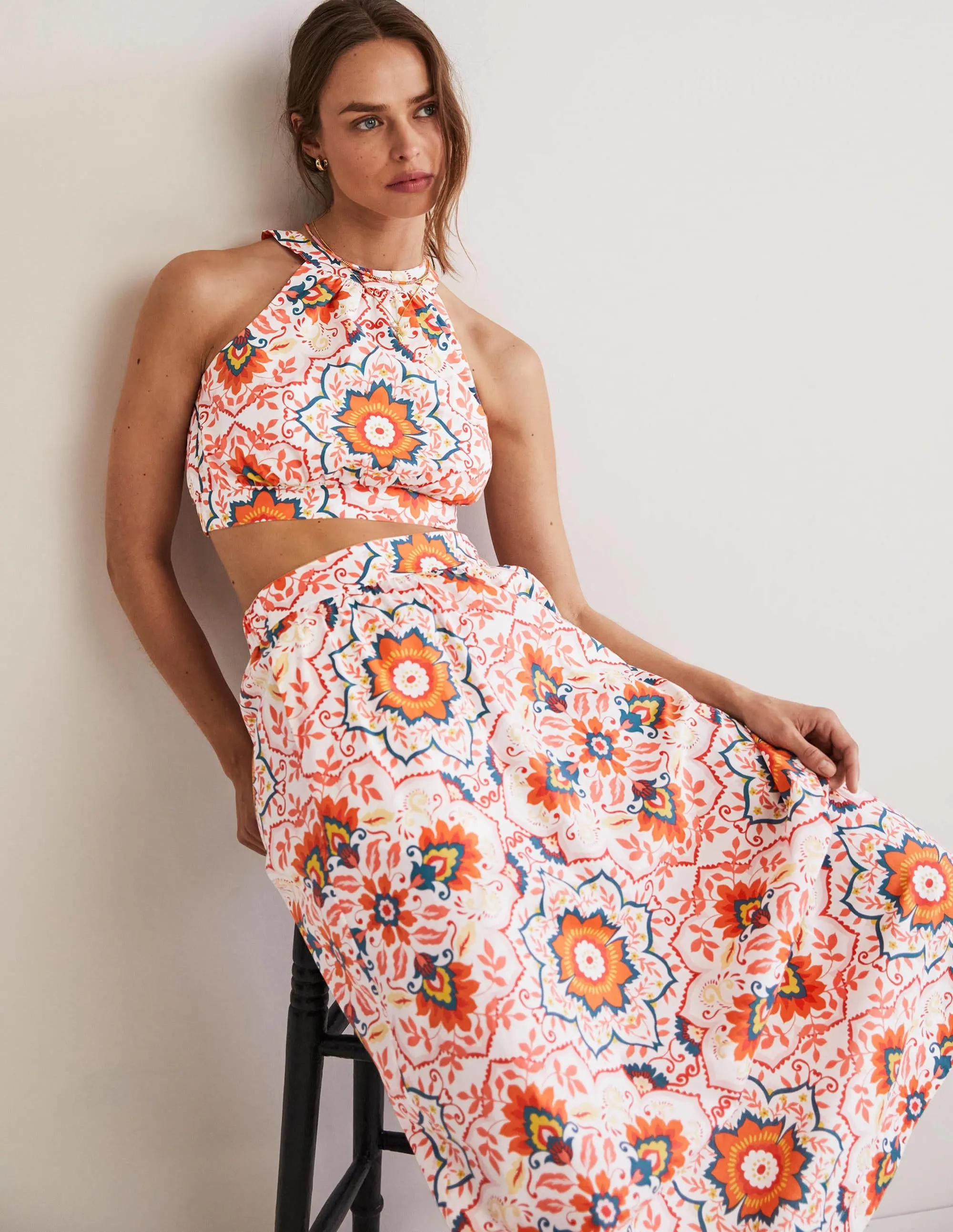 Jessica Halterneck Co-ord Top-Multi, Bloomsbury
