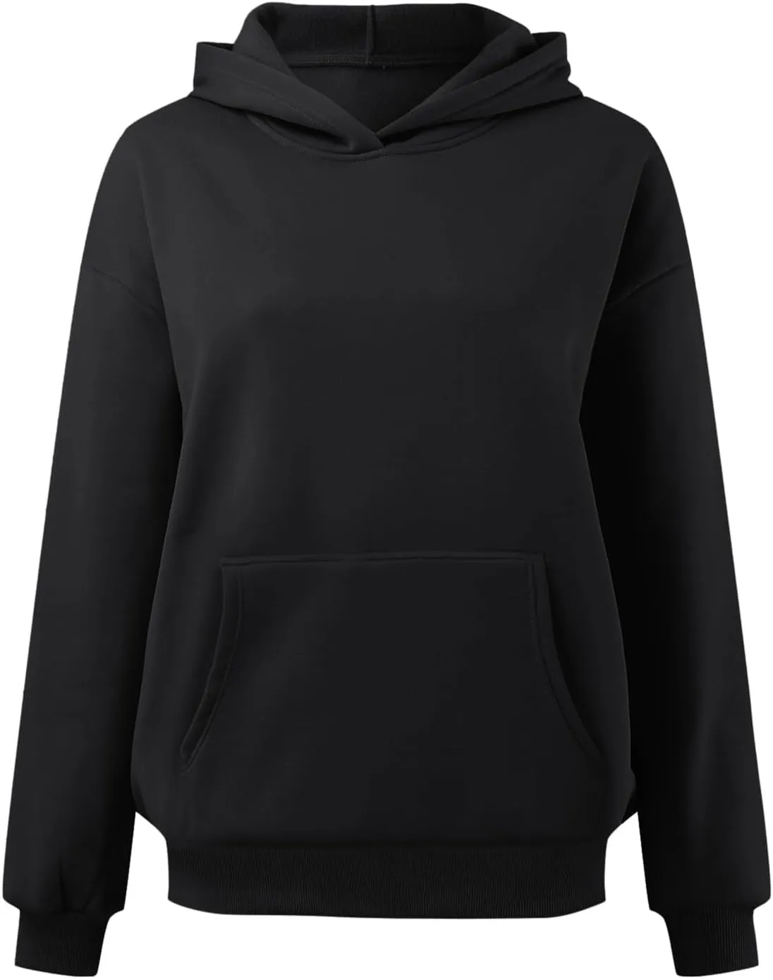 JiXiang Pink Hoodie Womens Oversized Hoodies Fleece Sweatshirts Long Sleeve Sweaters Pullover Fall Clothes with Pocket