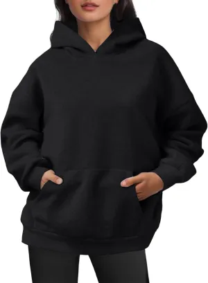 JiXiang Pink Hoodie Womens Oversized Hoodies Fleece Sweatshirts Long Sleeve Sweaters Pullover Fall Clothes with Pocket