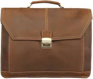 JSEIAJB Business retro leather men's bag, multifunctional briefcase, shoulder bag, crossbody bag, handbag
