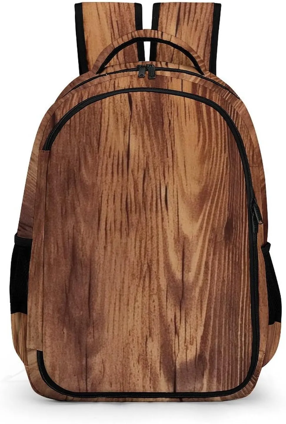Laptop Backpack for Women Men Daypack Waterproof Brown Wood Grain Computer Bag Business Work Bag for Travel