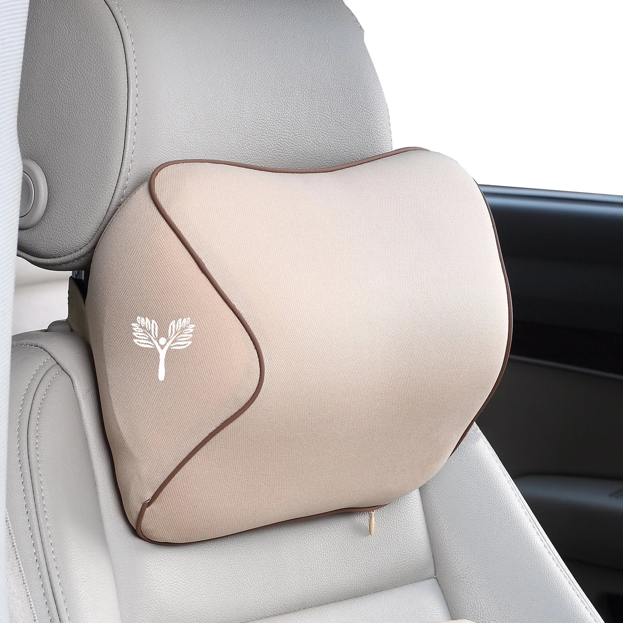 Large Car Headrest Memory Foam Neckrest Pillow - (13 cm/5.11 inch Thick)