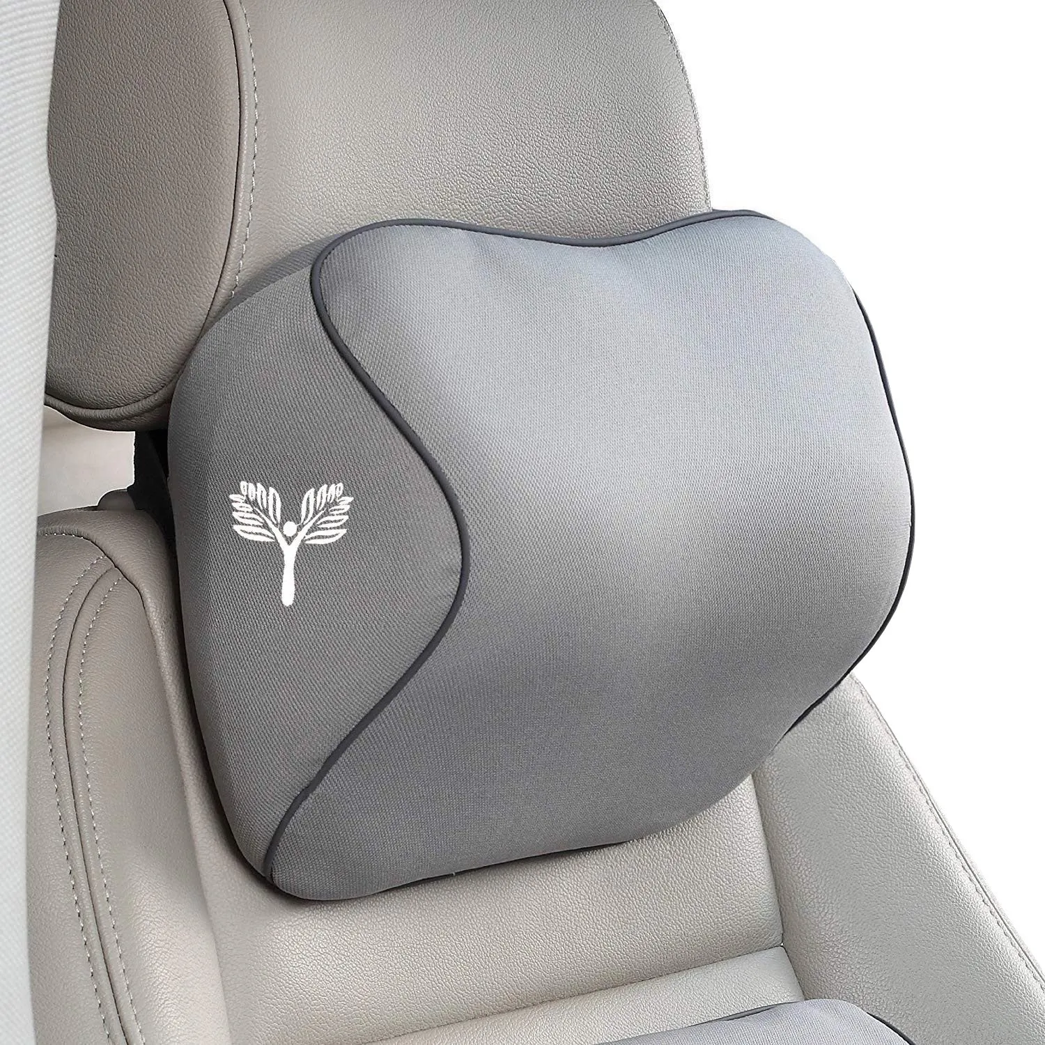 Large Car Headrest Memory Foam Neckrest Pillow - (13 cm/5.11 inch Thick)