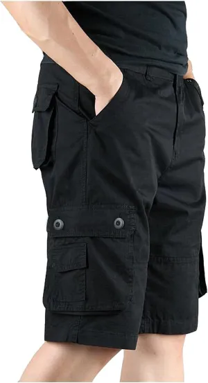 LCMTWX Khaki Shorts Leisure Overalls Summer Men's and Color Pants with Multi-Pocket Men's Pants Big and Tall Cargo Shorts