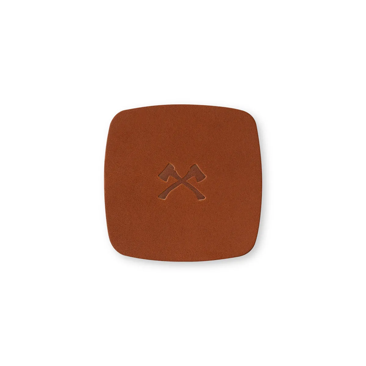Leather Coaster Set - Tan