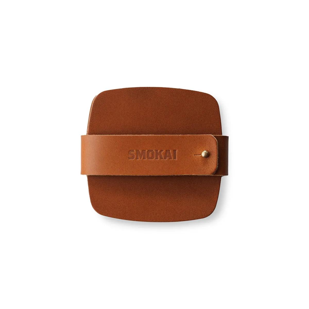 Leather Coaster Set - Tan