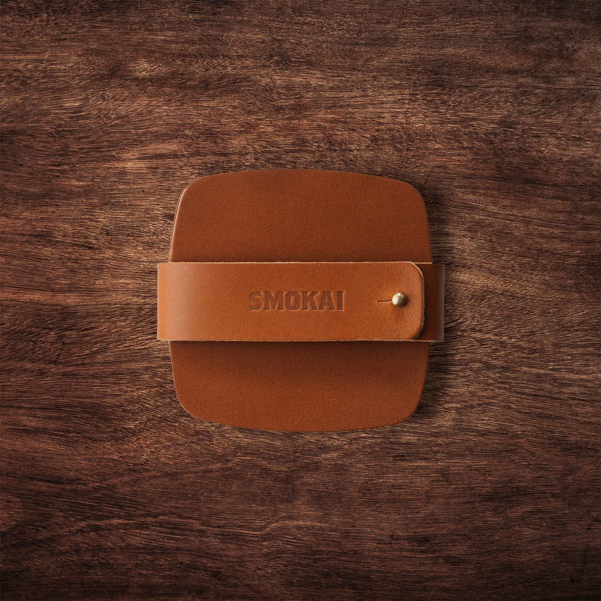 Leather Coaster Set - Tan