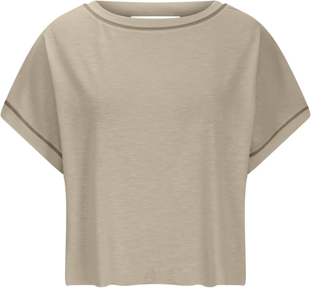Lenago Workout Tops for Women Open Back Short Sleeve Shirts Backless Gym Yoga Athletic T-shirt Trendy Running Tee Blouses