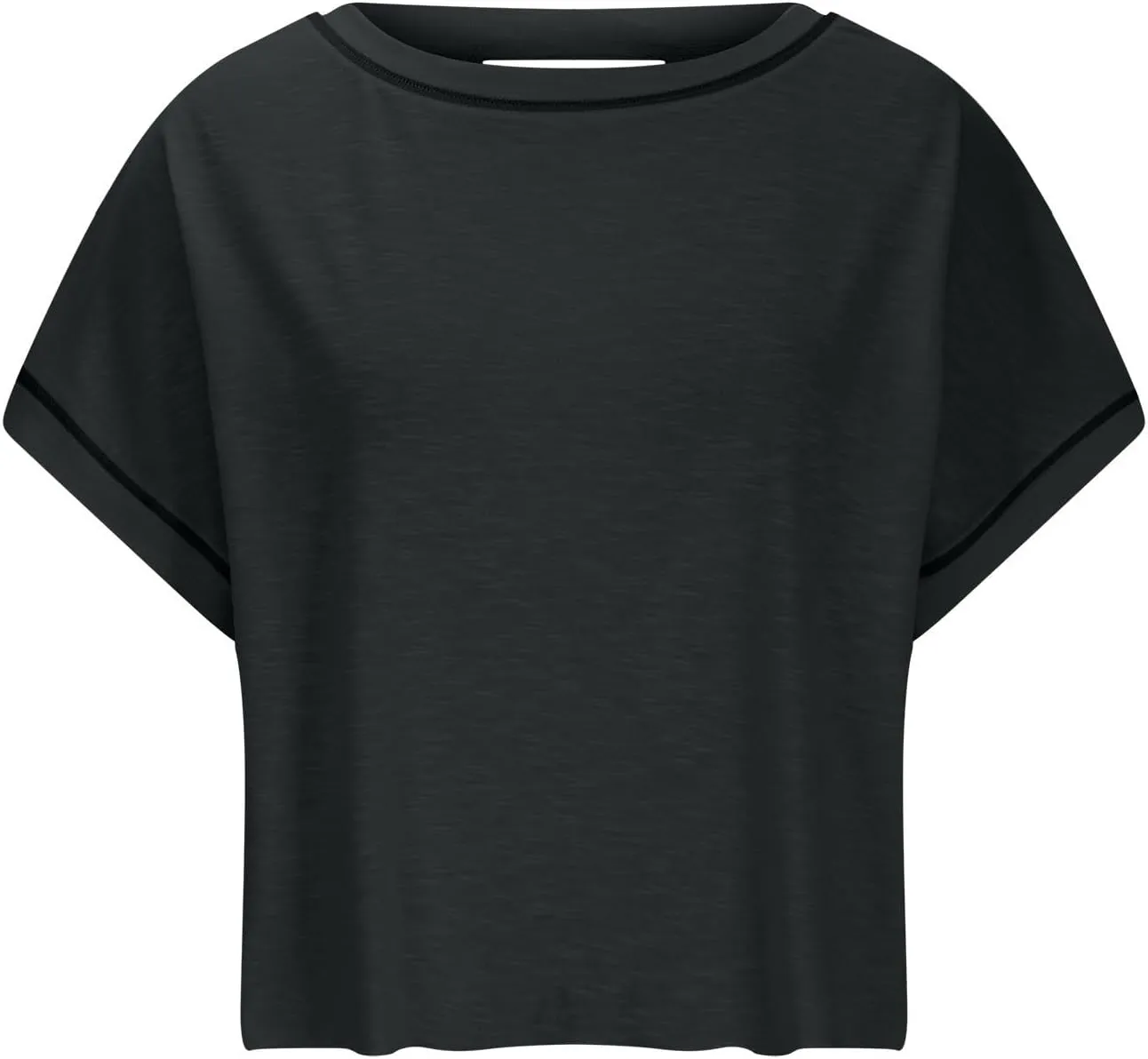 Lenago Workout Tops for Women Open Back Short Sleeve Shirts Backless Gym Yoga Athletic T-shirt Trendy Running Tee Blouses