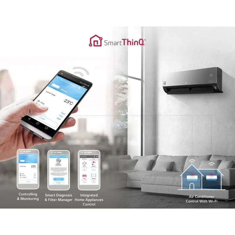LG, ARTCOOL Inverter AC 18000 BTU, Energy Saving, Fast Cooling, Ampere Control