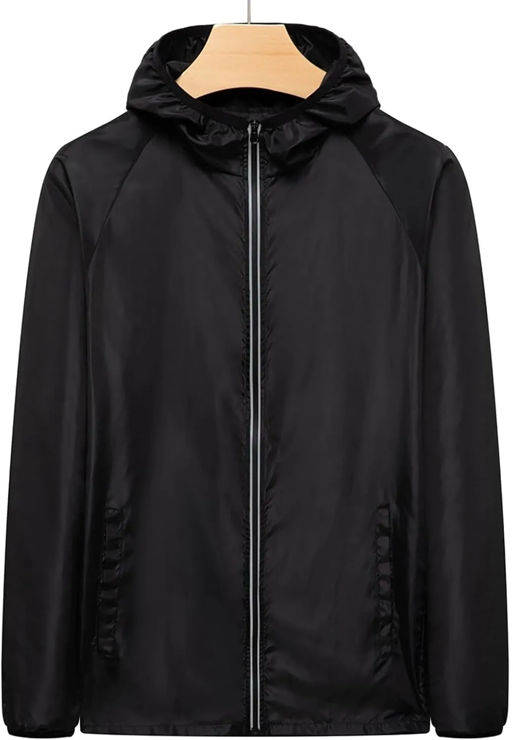 Lightweight Rain Jackets Women 2024 Plain Waterproof Windbreaker Jacket Women Packable Raincoat Rain Coats with Hood