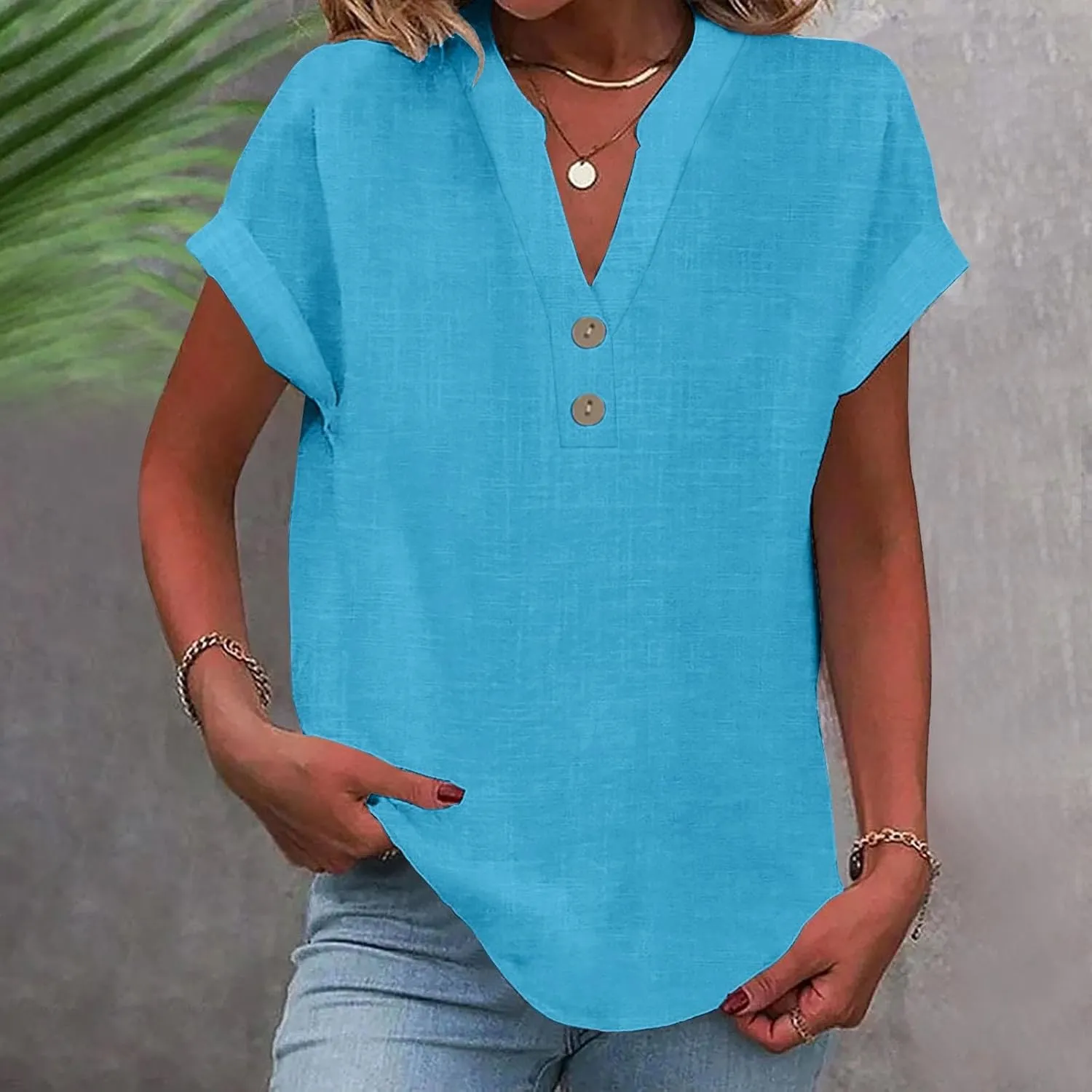 linen Crop Tops for Women Linen Shirts for Women with Pockets Long Sleeve High Low Oversized Blouse Tops for Women