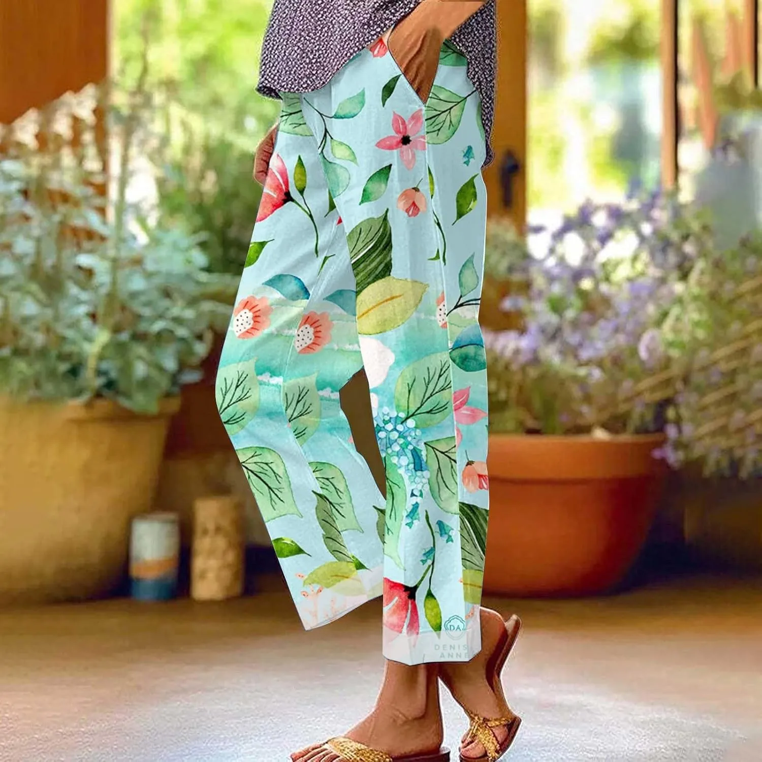 Linen Pants Women Petite Plus Spring High Waist Loose Pants for Women Women's Lightweight Travel Pants