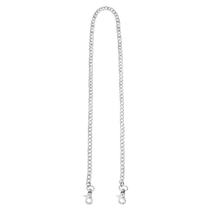 Long heavy metal chain for bags / 15616 - Silver