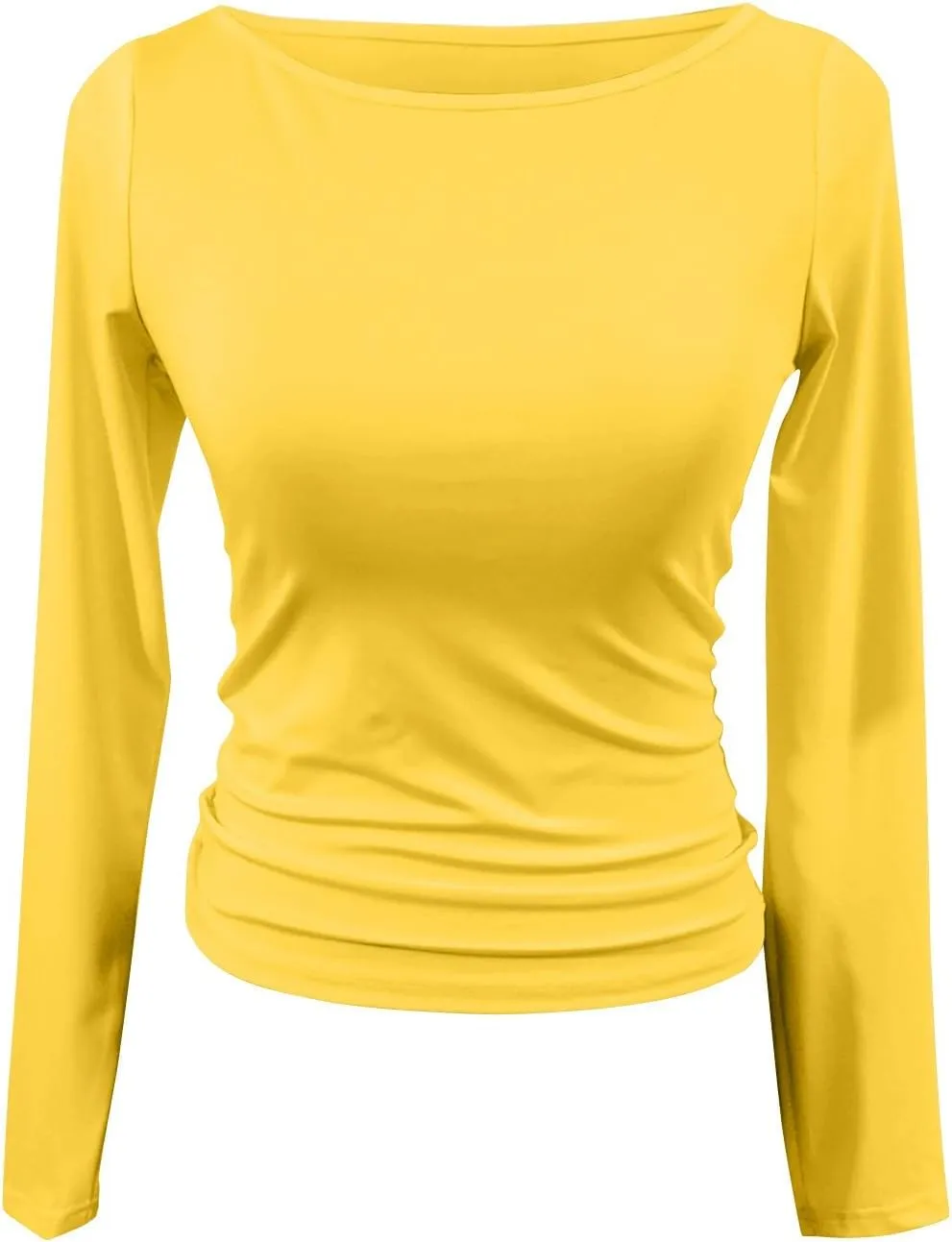 Long/Short Sleeve Shirts for Women Y2k Skinny Boat Neck Going Out Tops Sexy Tights Business Casual Basic Cute Tops