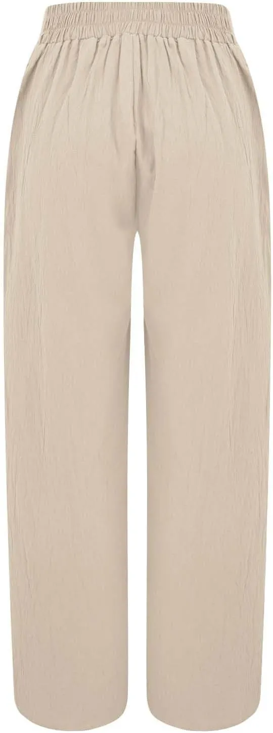 Loose Linen Pants Women Spring Pant Summer 2025 Pant Trousers with Pockets