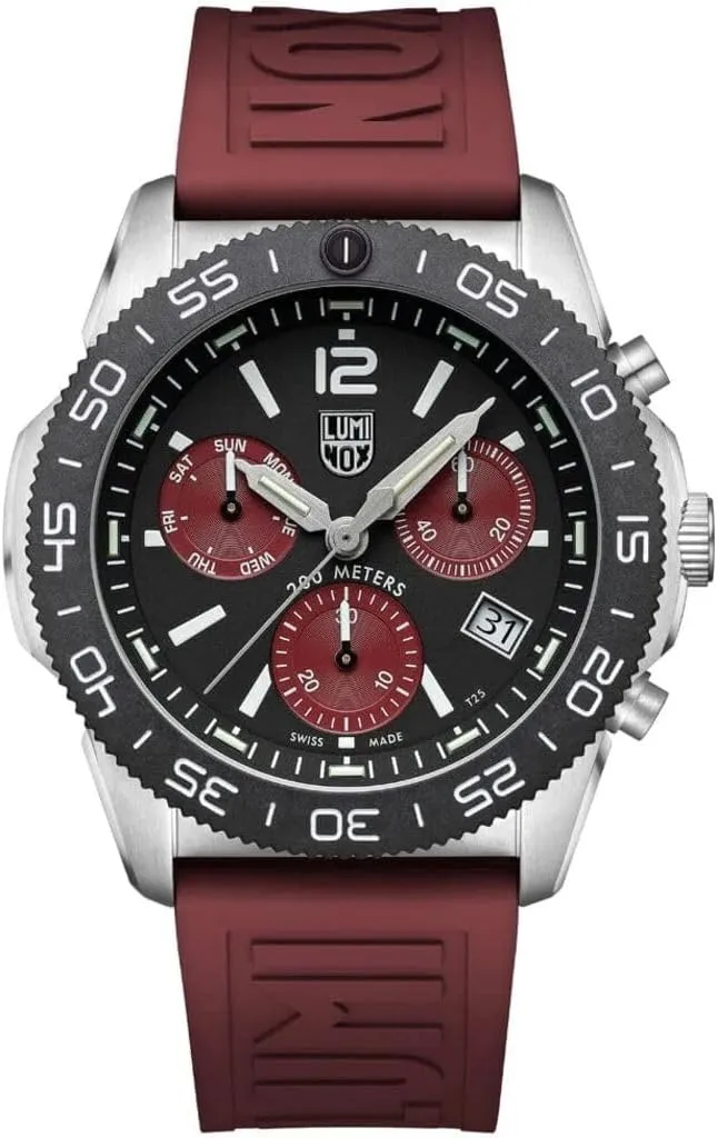 Luminox - Pacific Diver Chronograph XS.3155.1.M - Mens Watch - Watches for Men - 44mm - Swiss Quartz - 200M Water Resistant - Sapphire Crystal - Stainless Steel Bracelet - Swiss Made