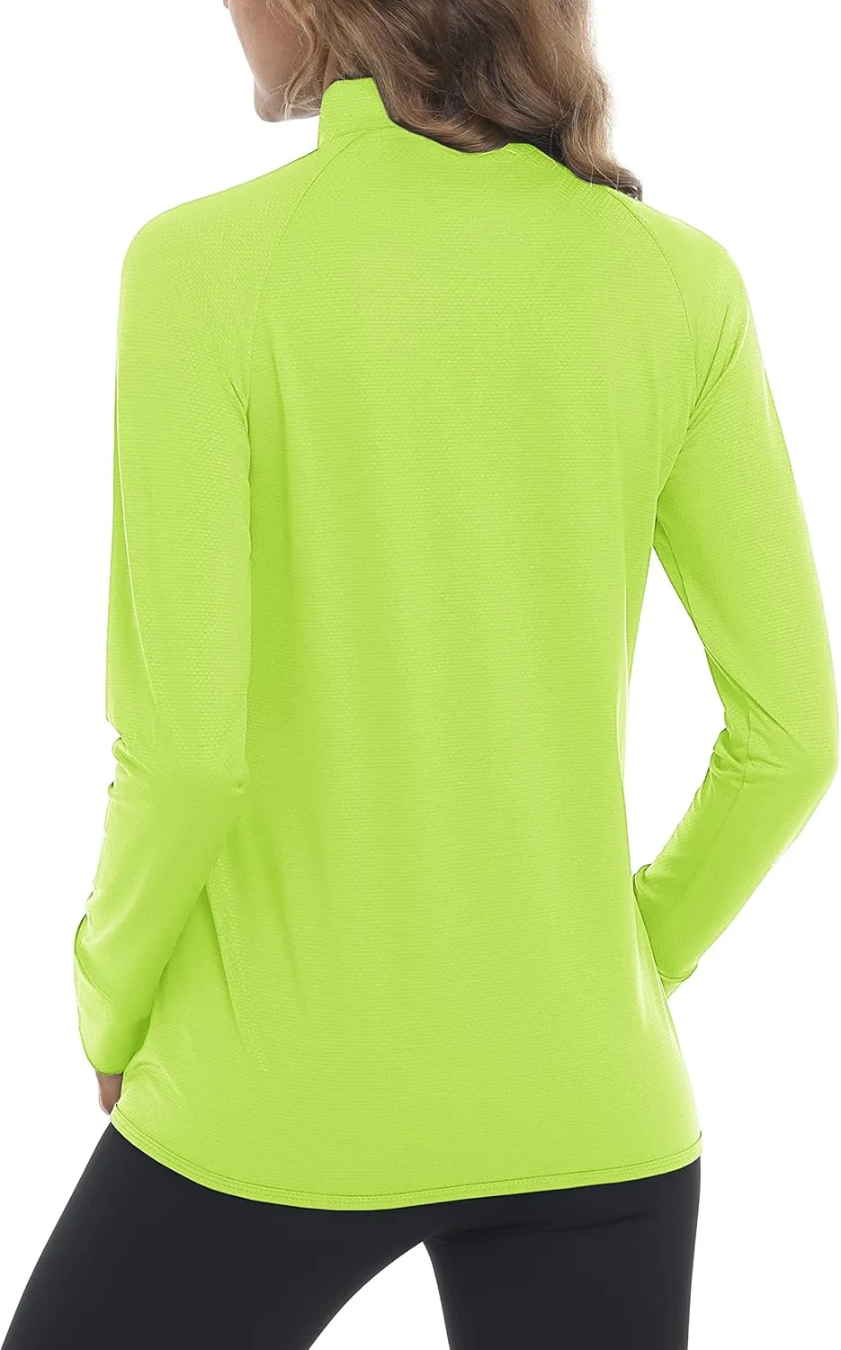 MAGCOMSEN Women's UPF 50  Lightweight Athletic Jacket Sun Protection Full Zip Long Sleeve Shirts Hiking Outdoor Pockets