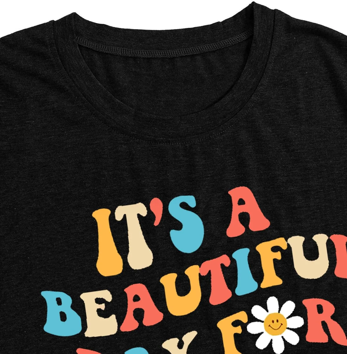 MAIHUN Women Teacher Life Shirt Teacher Gift Short Sleeve Shirts It s a Beautiful Day for Learning T-Shirt